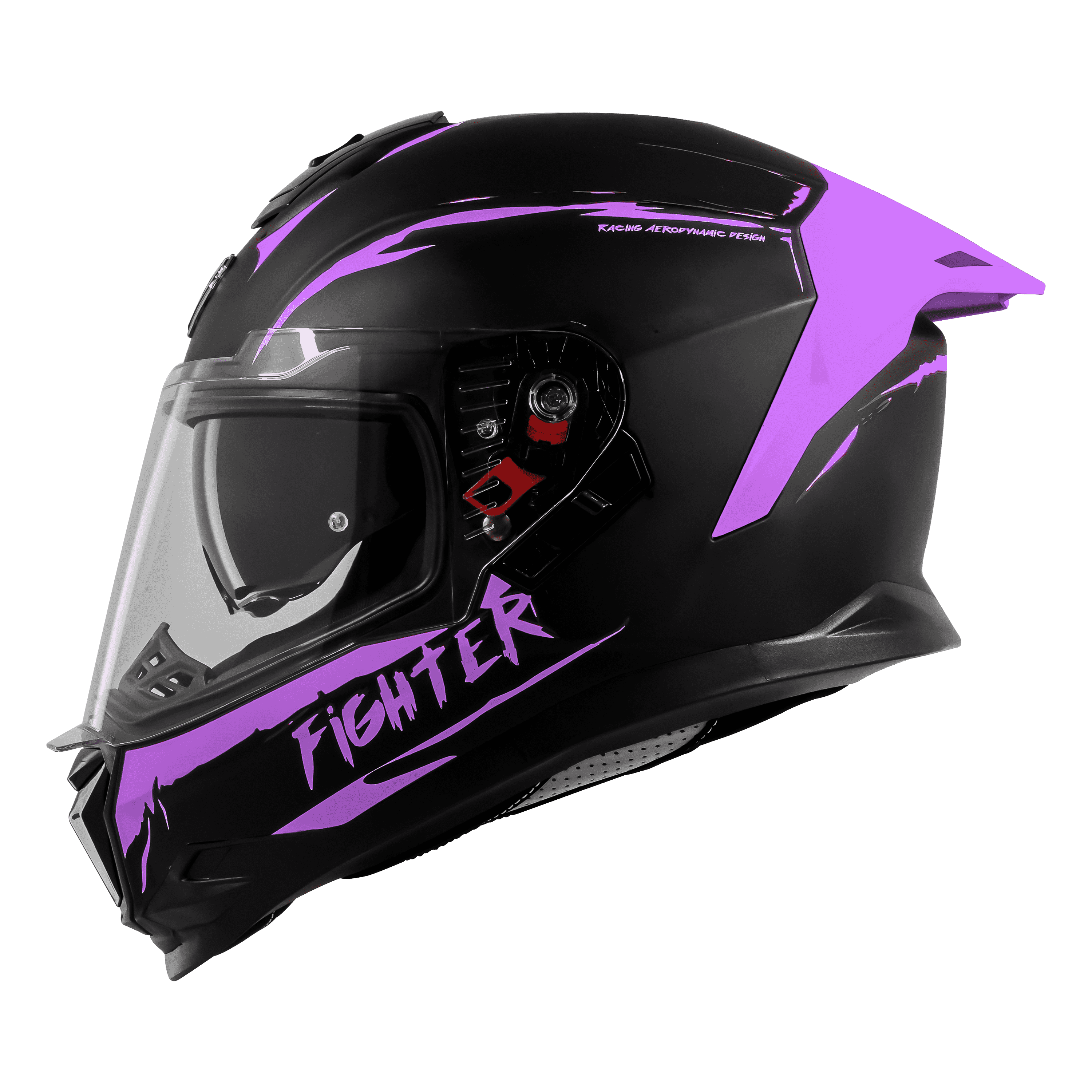 SBH-57 ISS FIGHTER F2 GLOSSY BLACK WITH PURPLE